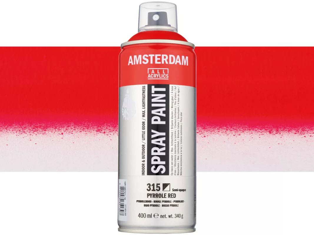 Akrylový sprej Amsterdam 400 ml - varianty - Pyrrole Red 315