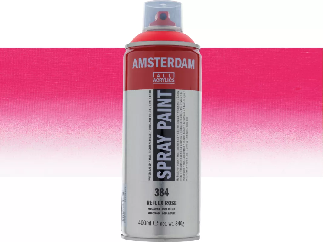 Akrylový sprej Amsterdam 400 ml - varianty - Reflex Rose 384