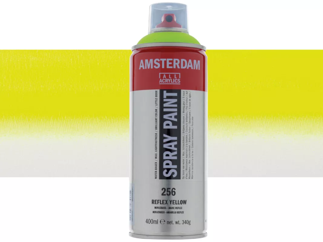 Akrylový sprej Amsterdam 400 ml - varianty - Reflex Yellow 256