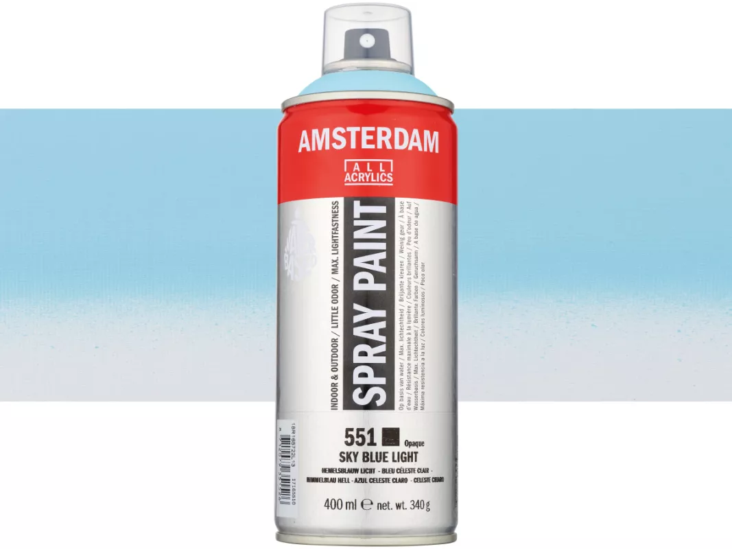 Akrylový sprej Amsterdam 400 ml - varianty - Sky Blue Light 551
