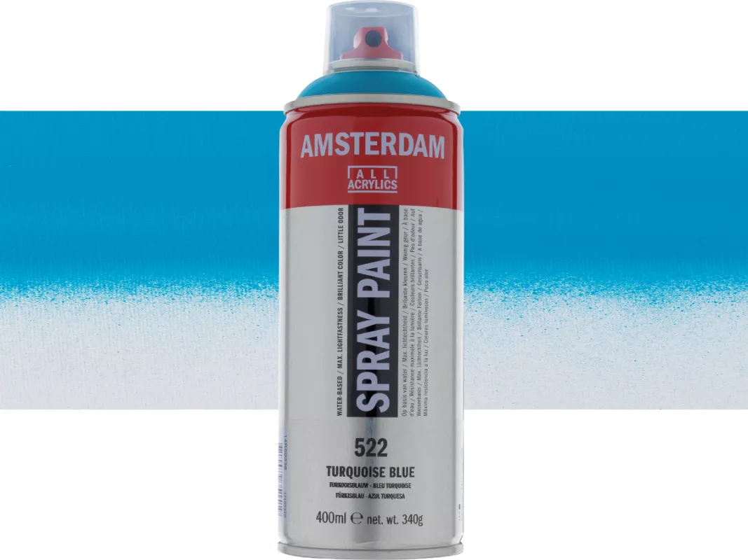 Akrylový sprej Amsterdam 400 ml - varianty - Turquoise Blue 522