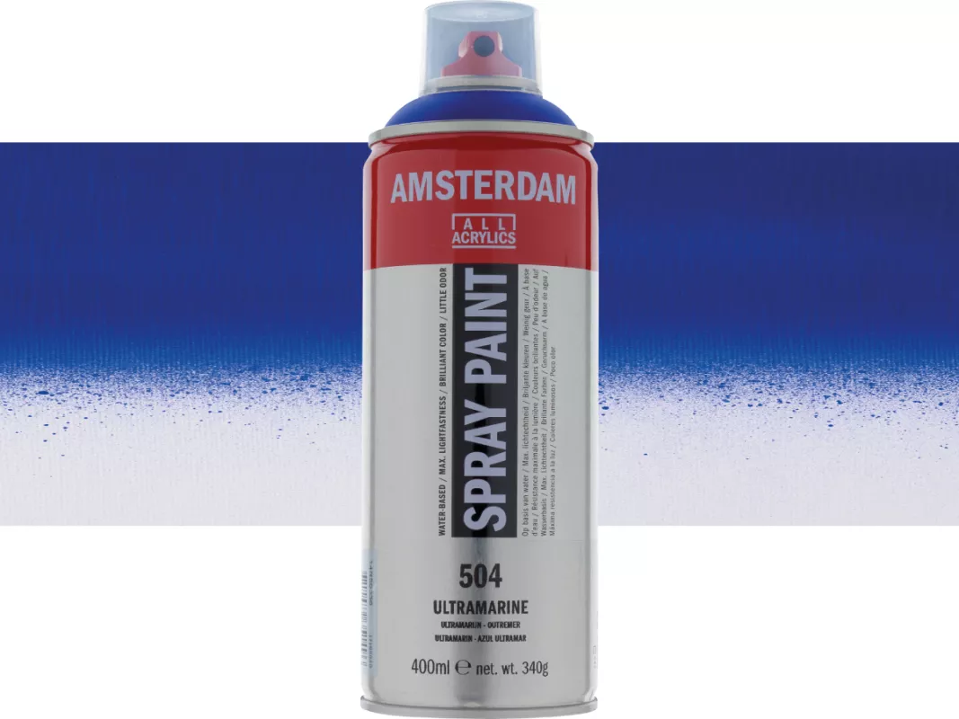 Akrylový sprej Amsterdam 400 ml - varianty - Ultramarine 504