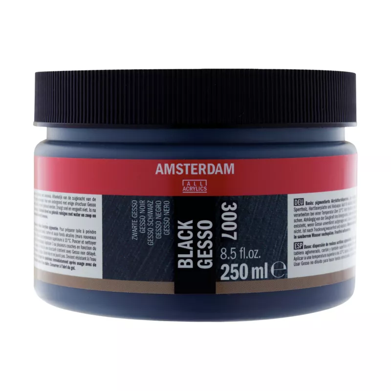 Amsterdam Black Gesso - černý šeps Amsterdam - varianty - černý šeps Amsterdam - 250 ml