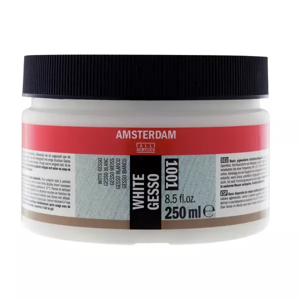 Amsterdam White Gesso - bílý šeps Amsterdam - varianty - bílý šeps Amsterdam - 250 ml