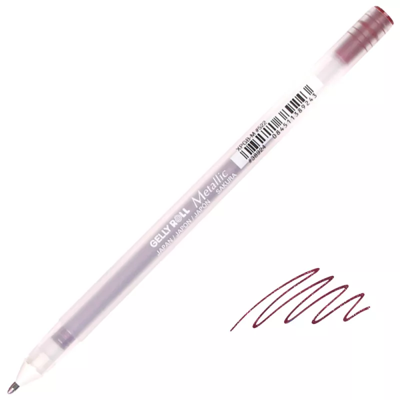 Gelové fixy Gelly METALLIC - varianty - Metallic 522 Burgundy Sakura