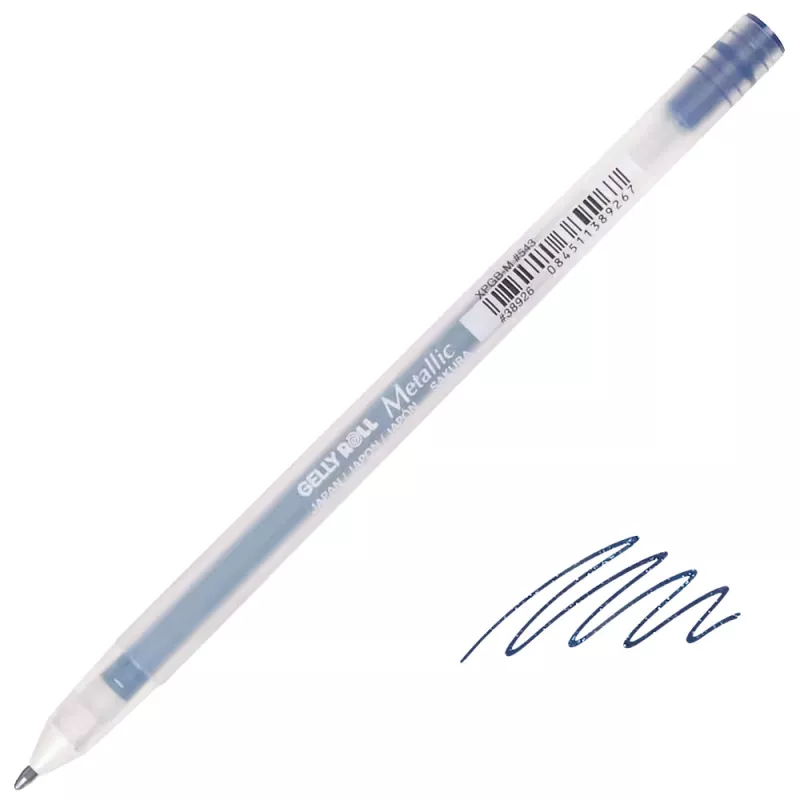 Gelové fixy Gelly METALLIC - varianty - Metallic 543 Blue Black Sakura