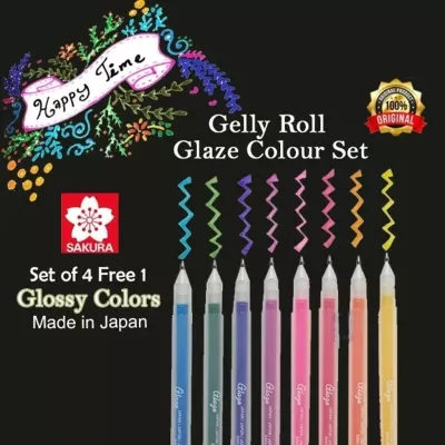 Gelové fixy Gelly GLAZE 3D - varianty Sakura