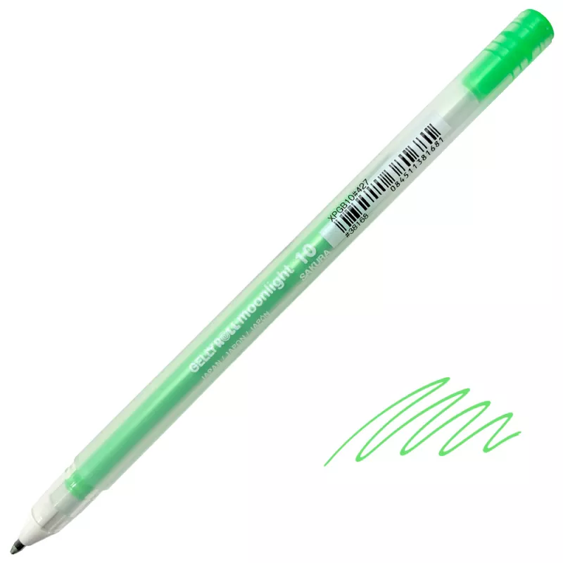 Gelové fixy Gelly MOONLIGHT - varianty - 427 Fluo Green Sakura