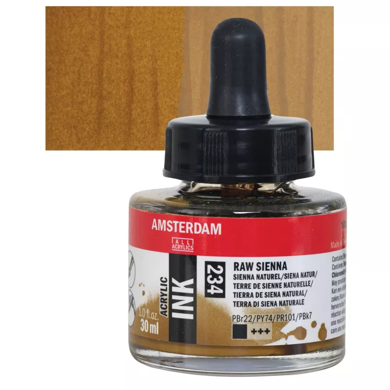 Inkoust akryl Amsterdam 30ml - varianty - 234 Raw Sienna Royal Talens