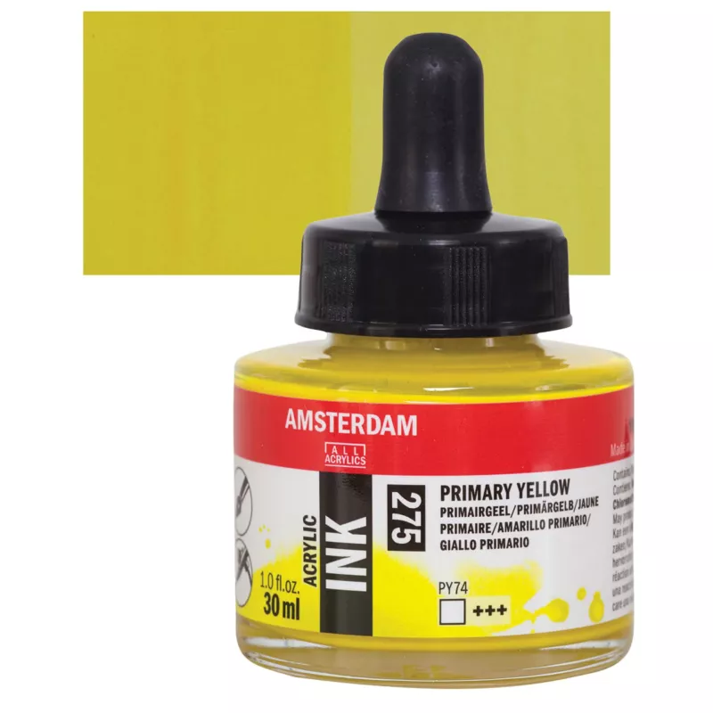 Inkoust akryl Amsterdam 30ml - varianty - 275 Primary Yellow Royal Talens