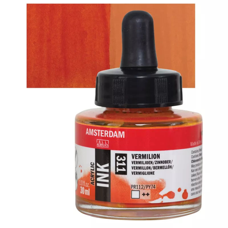 Inkoust akryl Amsterdam 30ml - varianty - 311 Vermillion Royal Talens