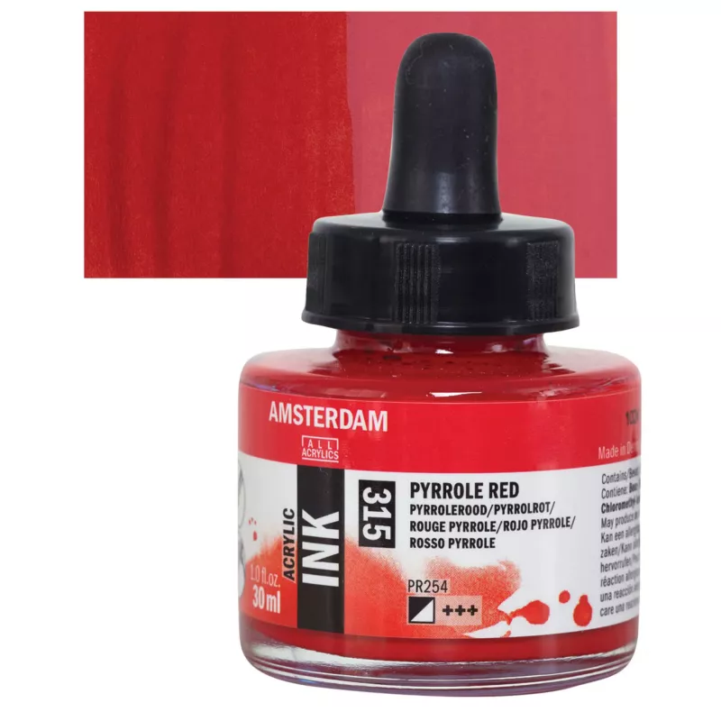 Inkoust akryl Amsterdam 30ml - varianty - 315 Pyrrole Red Royal Talens
