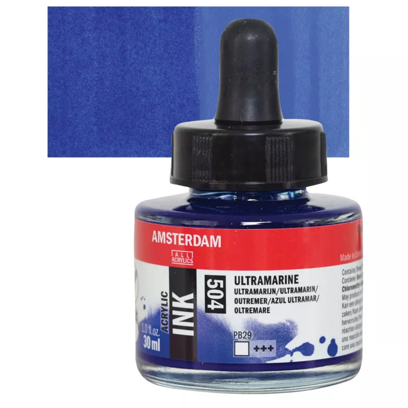 Inkoust akryl Amsterdam 30ml - varianty - 504 Ultramarine Royal Talens