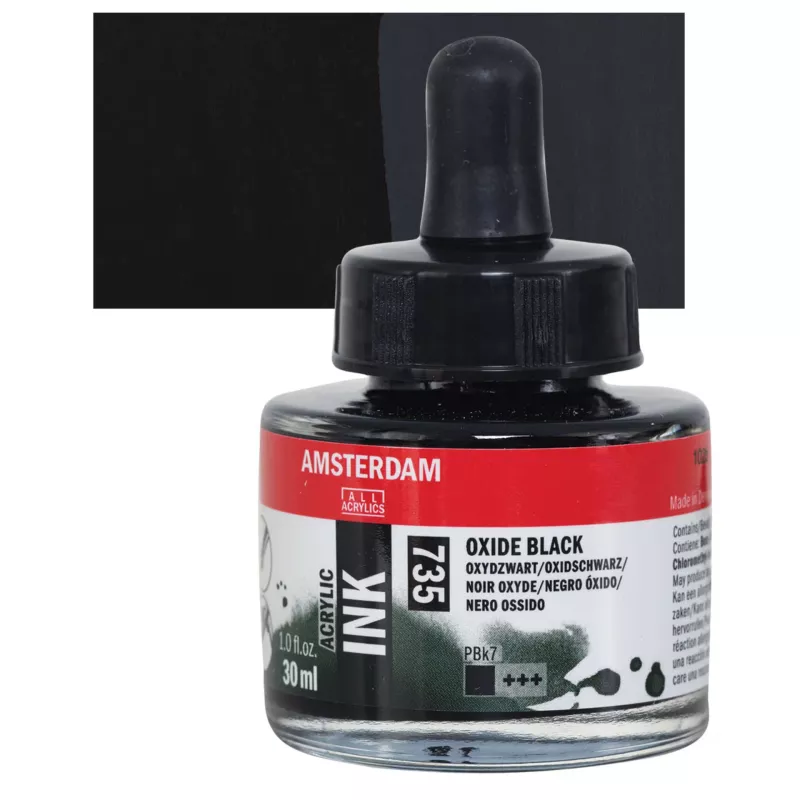Inkoust akryl Amsterdam 30ml - varianty - 735 Oxide Black Royal Talens