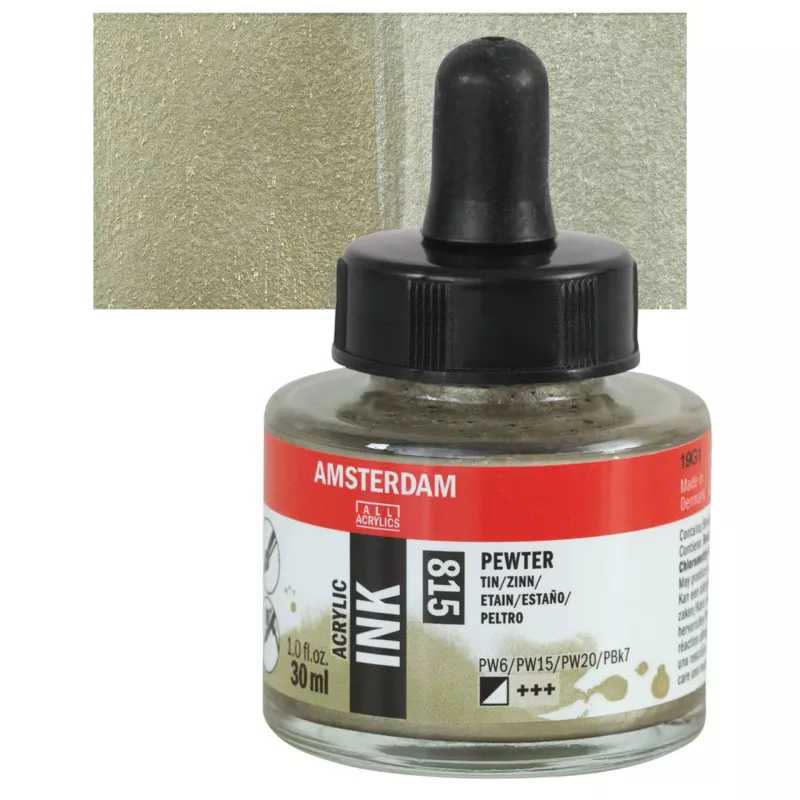 Inkoust akryl Amsterdam 30ml - varianty - 815 Pewter Royal Talens