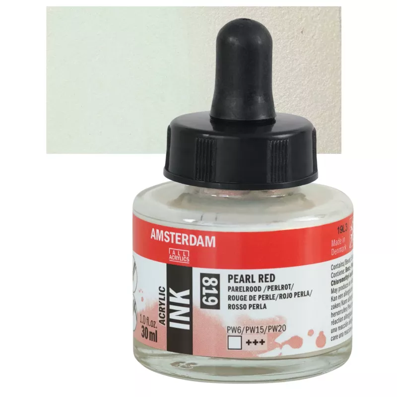 Inkoust akryl Amsterdam 30ml - varianty - 819 Pearl Red Royal Talens