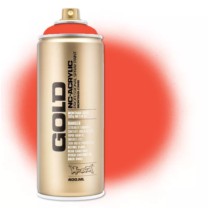 Montana GOLD 400 ml - varianty - Fluorescent Red F3000