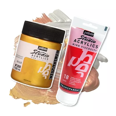 Studio Acrylics Pébéo 500 ml - varianty Pebeo