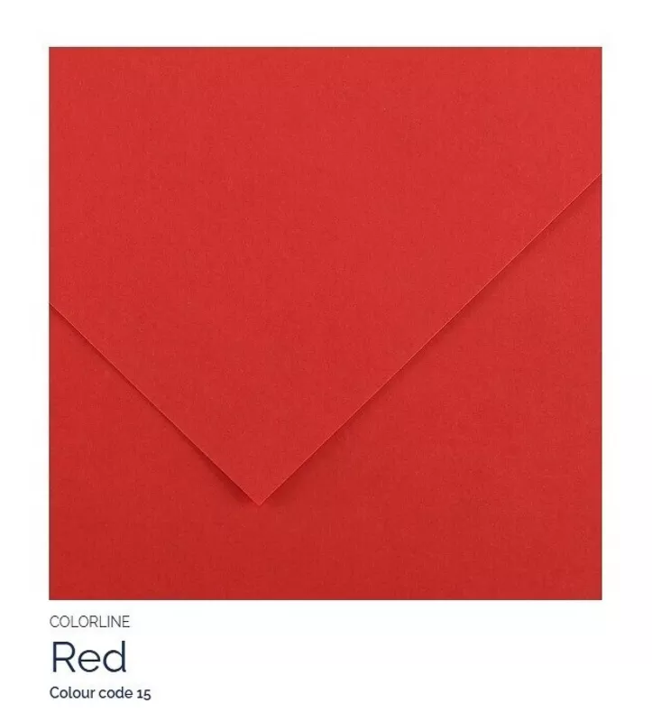 Barevný karton - COLORLINE (Canson) 220g - 70x100cm - varianty - 15 Red
