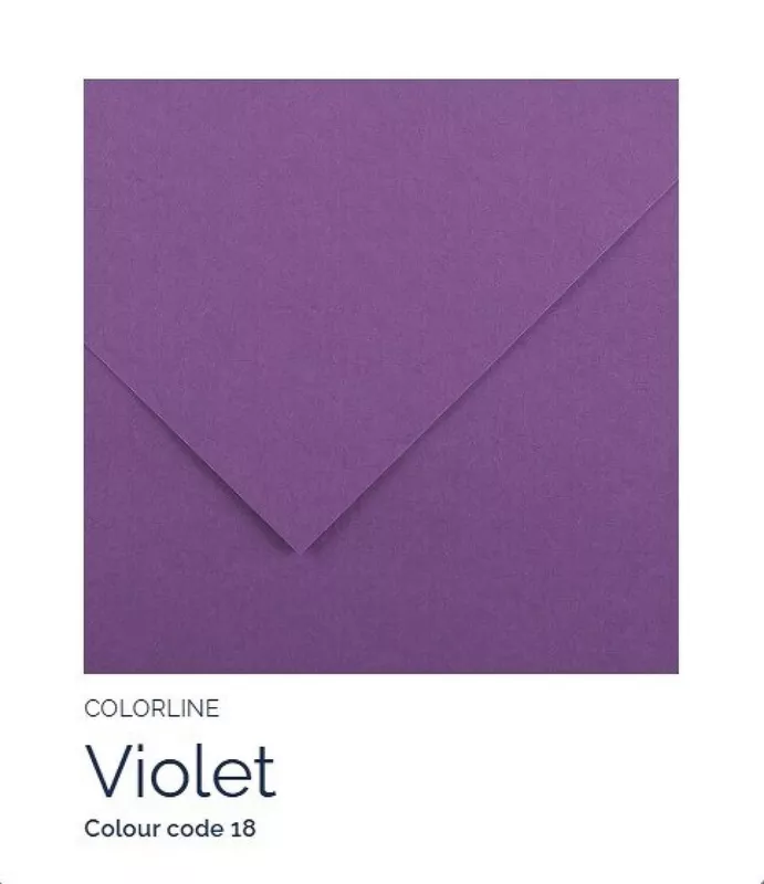 Barevný karton - COLORLINE (Canson) 220g - 70x100cm - varianty - 18 Violet