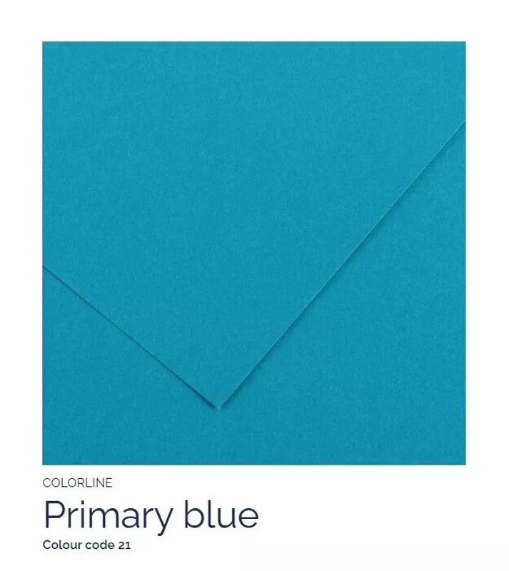 Barevný karton - COLORLINE (Canson) 220g - 70x100cm - varianty - 21 Primary Blue