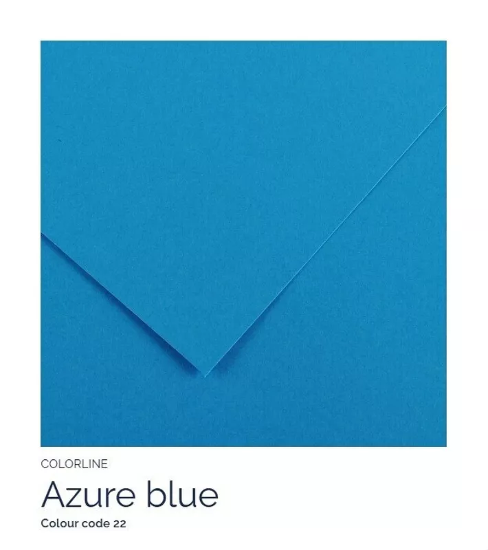 Barevný karton - COLORLINE (Canson) 220g - 70x100cm - varianty - 22 Azore Blue
