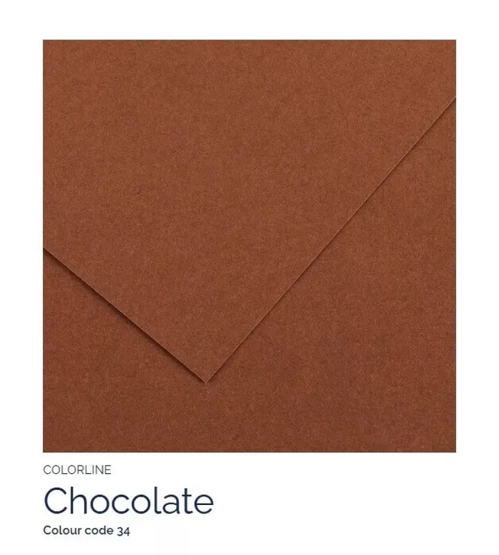 Barevný karton - COLORLINE (Canson) 220g - 70x100cm - varianty - 34 Chocolate