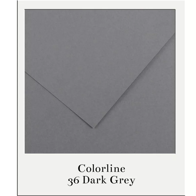 Barevný karton - COLORLINE (Canson) 220g - 70x100cm - varianty - 36 Dark Grey