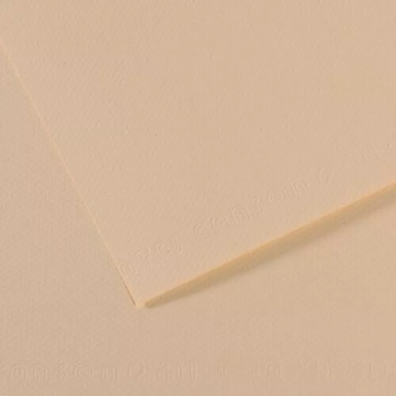 Barevný papír CANSON MI-TEINTES 21x29,7cm formát A4 (160g/m2) - 48 odstínů - 112 - Eggshell