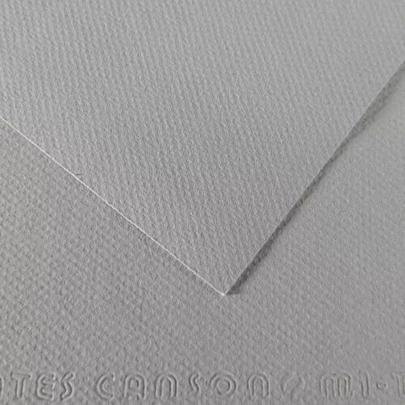 Barevný papír CANSON MI-TEINTES 21x29,7cm formát A4 (160g/m2) - 48 odstínů - 122 - Flanel grey