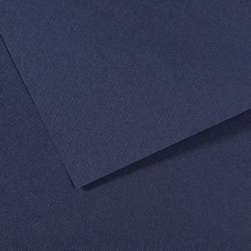 Barevný papír CANSON MI-TEINTES 21x29,7cm formát A4 (160g/m2) - 48 odstínů - 140 - Indigo blue