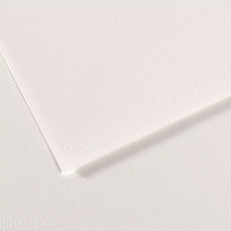 Barevný papír CANSON MI-TEINTES 21x29,7cm formát A4 (160g/m2) - 48 odstínů - 335 - Wite