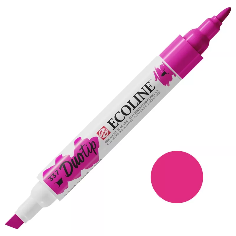 Fixy Ecoline Duotip - varianty - 337 Magenta
