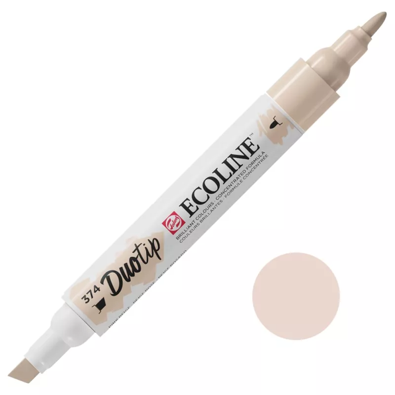 Fixy Ecoline Duotip - varianty - 374 Pink Beige