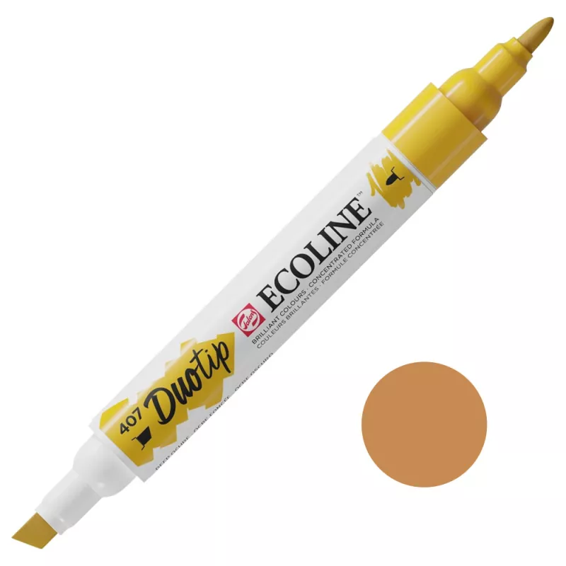 Fixy Ecoline Duotip - varianty - 407 Deep Ochre