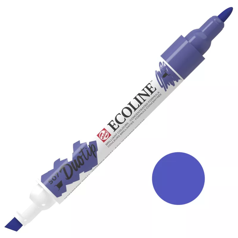 Fixy Ecoline Duotip - varianty - 507 Ultramarin Violet