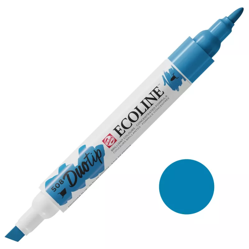 Fixy Ecoline Duotip - varianty - 508 Prussian Blue