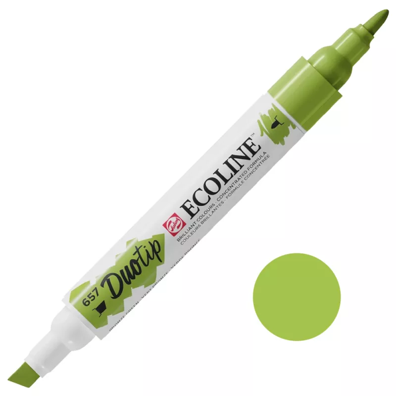 Fixy Ecoline Duotip - varianty - 657 Bronze Green