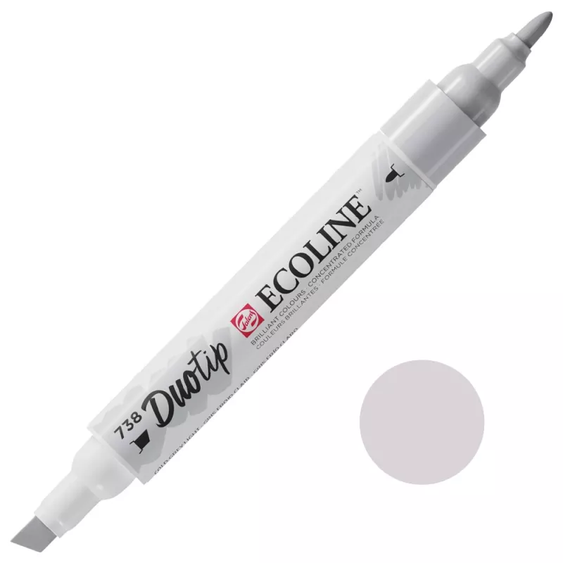 Fixy Ecoline Duotip - varianty - 738 Cold Grey Light