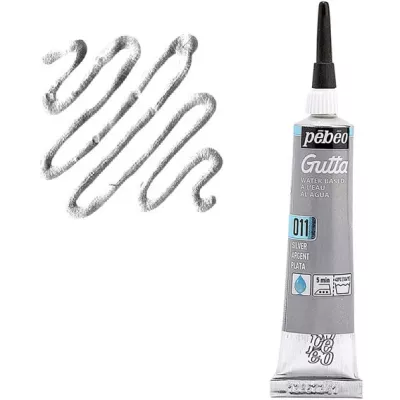 Gutta č.11 - 20ml  stříbrná (Pébéo) 