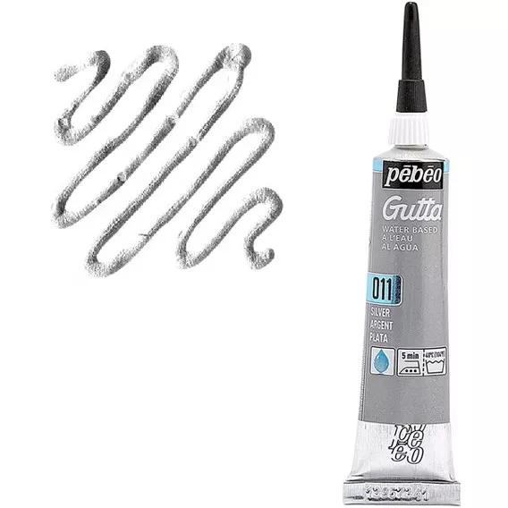 Gutta č.11 - 20ml stříbrná (Pébéo) Pebeo