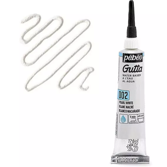 Gutta č.2 - 20ml perleťově bílá (Pébéo) Pebeo