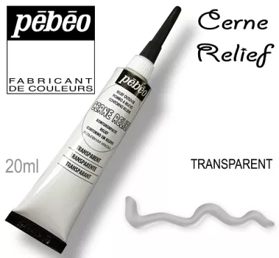 Kontura CERNE RELIEF č.773620 (Pébéo) - 20ml průhledná