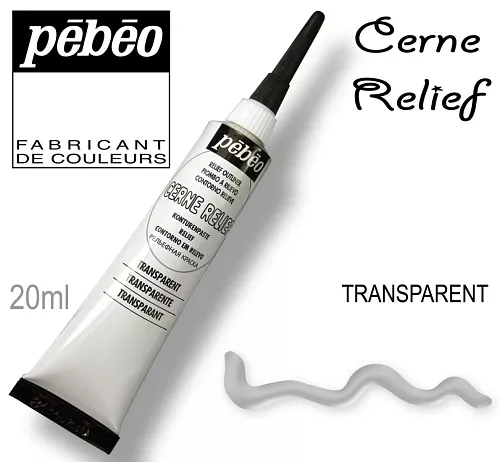 Kontura CERNE RELIEF č.773620 (Pébéo) - 20ml průhledná Pebeo