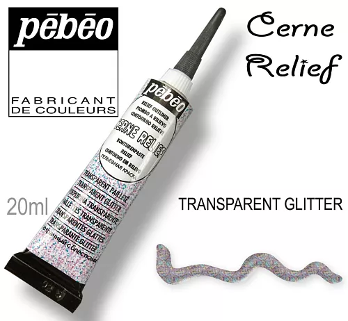 Kontura CERNE RELIEF č.775020(Pébéo) - 20ml průhledná glitr Pebeo