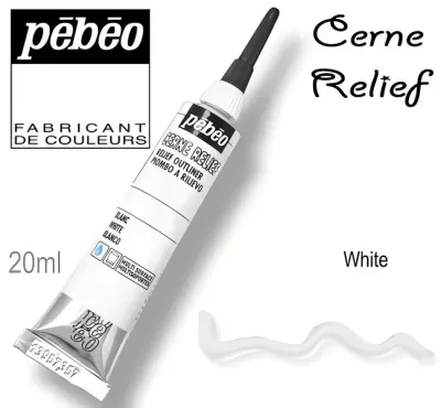 Kontura CERNE RELIEF č.778(Pébéo) - 20ml bílá