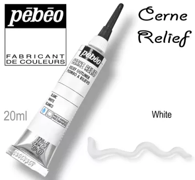 Kontura CERNE RELIEF č.778(Pébéo) - 20ml bílá