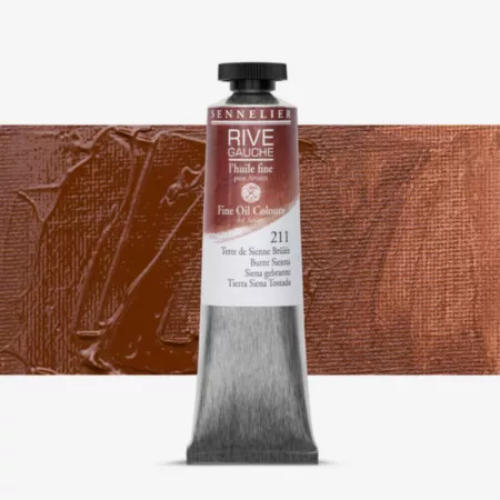 Olejová barva Sennelier Rive Gauche 40ml - 211 Burnt Sienna