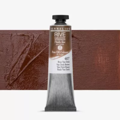 Olejová barva Sennelier Rive Gauche 40ml - 407 Van Dyck Brown Olejová barva Sennelier Rive Gauche 40ml - 407 Van Dyck Brown