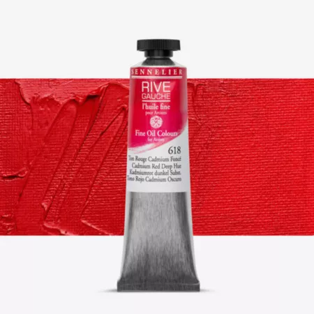 Olejová barva Sennelier Rive Gauche 40ml - 618 Cadmium Red Deep Hue